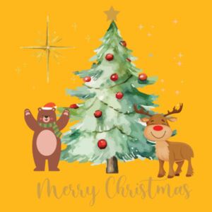 Merry Christmas with beer and reindeer - Heavy Blend™ adult crew neck sweatshirt Design