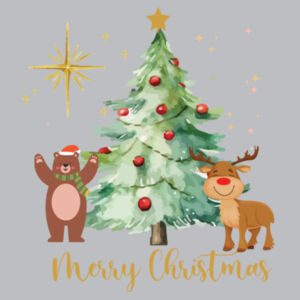 Merry Christmas with beer and reindeer - Heavy Blend™ youth crew neck sweatshirt Design