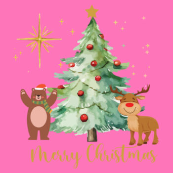 Merry Christmas with beer and reindeer - Softstyle™ women's ringspun t-shirt Design