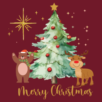 Merry Christmas with beer and reindeer - Softstyle™ adult ringspun t-shirt Design