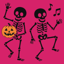 Halloween Dancing Skeleton - Softstyle™ women's ringspun t-shirt Design