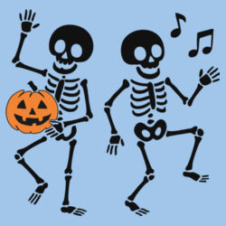 Halloween Dancing Skeleton - Softstyle™ youth ringspun t-shirt Design