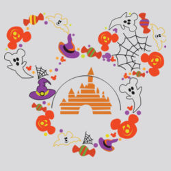 Disney Halloween Mice face - Heavy Blend™ adult crew neck sweatshirt Design