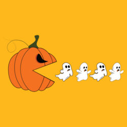 Halloween Pumpkin Ghost Eater - Heavy Blend™ hooded sweatshirt Design