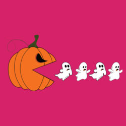 Halloween Pumpkin Ghost Eater - Softstyle™ women's ringspun t-shirt Design