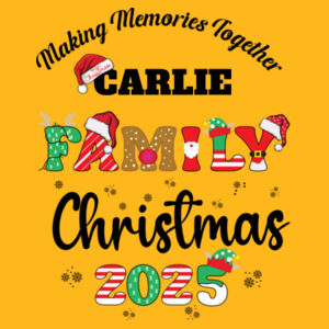 Making memories together Custom Name Family Christmas 2025 - Heavy Blend™ adult crew neck sweatshirt Design