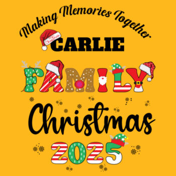 Making memories together Custom Name Family Christmas 2025 - Heavy Blend™ adult crew neck sweatshirt Design