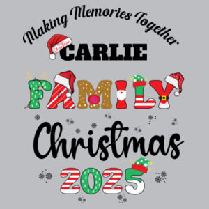 Making memories together Custom Name Family Christmas 2025 - Heavy Blend™ youth crew neck sweatshirt Design