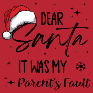 Dear santa it was my parents fault - Heavy Blend™ youth crew neck sweatshirt Design