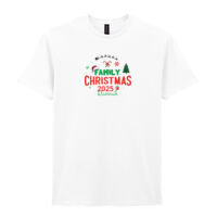 Family christmas 2025 custom name - Softstyle™ adult ringspun t-shirt Thumbnail
