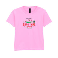 Family christmas 2025 custom name - Softstyle™ youth ringspun t-shirt Thumbnail