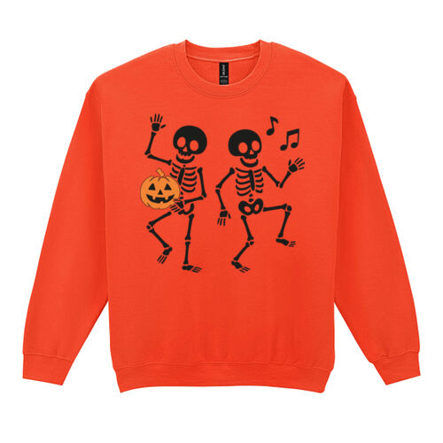 Dancing Skeleton - Heavy Blend™ adult crew neck sweatshirt Thumbnail