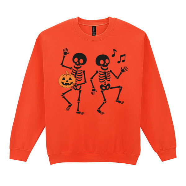 Dancing Skeleton - Heavy Blend™ adult crew neck sweatshirt Thumbnail