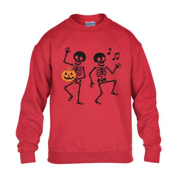 Dancing Skeleton - Heavy Blend™ youth crew neck sweatshirt Thumbnail