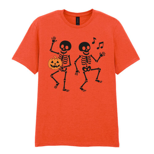 Dancing Skeleton - Softstyle™ adult ringspun t-shirt Thumbnail