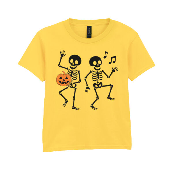 Dancing Skeleton - Softstyle™ youth ringspun t-shirt Thumbnail