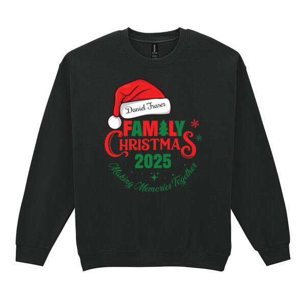 Family Christmas 2025 Making Memories Together - Heavy Blend™ adult crew neck sweatshirt Thumbnail