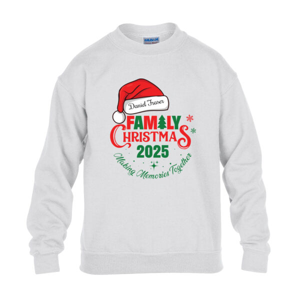 Family Christmas 2025 Making Memories Together - Heavy Blend™ youth crew neck sweatshirt Thumbnail