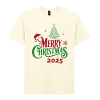 Merry Christmas Design - Softstyle™ adult ringspun t-shirt Thumbnail