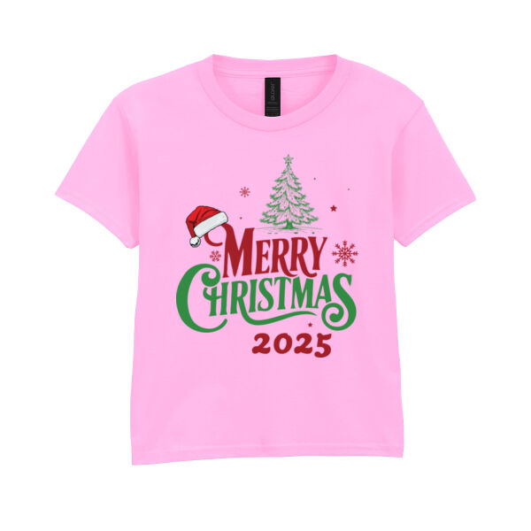 Merry Christmas 2025 - Softstyle™ youth ringspun t-shirt Thumbnail