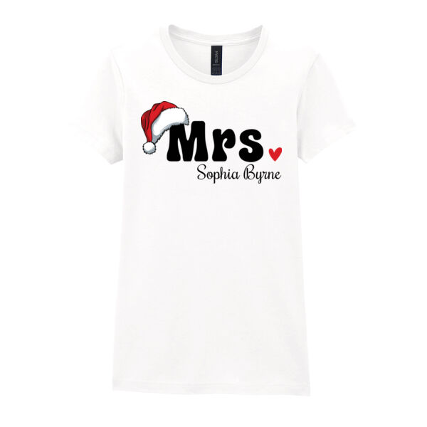 Mrs T shirt Design - Softstyle™ women's ringspun t-shirt Thumbnail