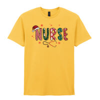 Nurse Christmas - Softstyle™ adult ringspun t-shirt Thumbnail