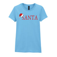 Santa Christmas - Softstyle™ women's ringspun t-shirt Thumbnail