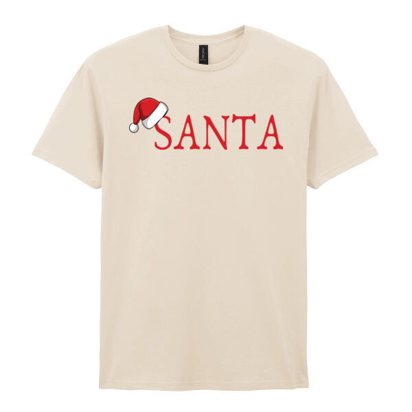 Santa Christmas - Softstyle™ adult ringspun t-shirt Thumbnail