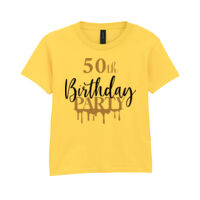 50th Birthday Party - Softstyle™ youth ringspun t-shirt Thumbnail