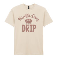 Birthday Drip - Softstyle™ adult ringspun t-shirt Thumbnail