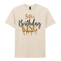 50th Birthday King - Softstyle™ adult ringspun t-shirt Thumbnail