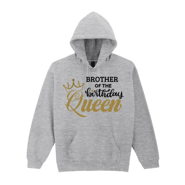 Brother of the Birthday Queen - Heavy Blend™ hooded sweatshirt Thumbnail