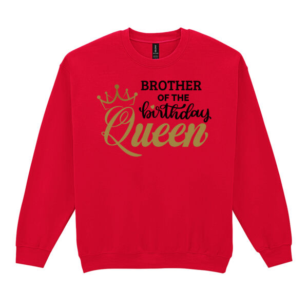 Brother of the Birthday Queen - Heavy Blend™ adult crew neck sweatshirt Thumbnail
