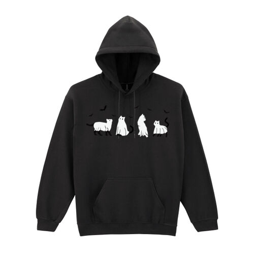 Halloween cats - Heavy Blend™ hooded sweatshirt Thumbnail