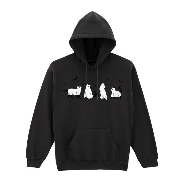 Halloween cats - Heavy Blend™ hooded sweatshirt Thumbnail