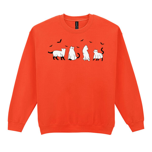 Halloween cats - Heavy Blend™ adult crew neck sweatshirt Thumbnail