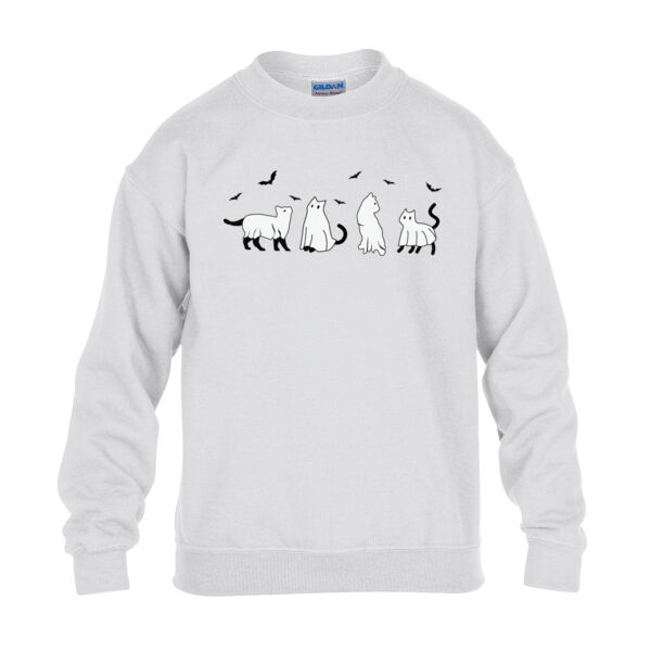 Halloween cats - Heavy Blend™ youth crew neck sweatshirt Thumbnail