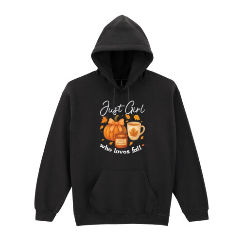 Just Girls Who Loves Fall - Heavy Blend™ hooded sweatshirt Thumbnail