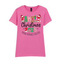 Family Christmas 2025 Making memories Together - Softstyle™ women's ringspun t-shirt Thumbnail