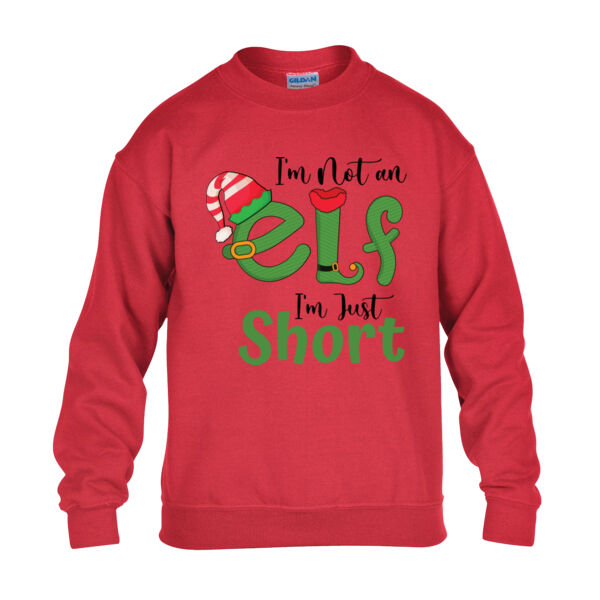 I'm not just ELF I'm just short - Heavy Blend™ youth crew neck sweatshirt Thumbnail