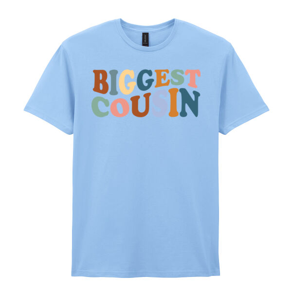 Biggest Cousin - Softstyle™ adult ringspun t-shirt Thumbnail