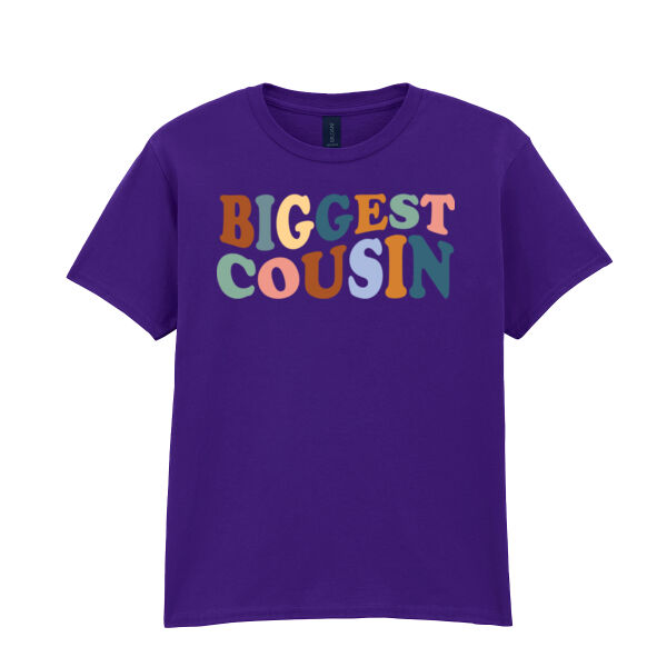 Biggest Cousin - Softstyle™ youth ringspun t-shirt Thumbnail