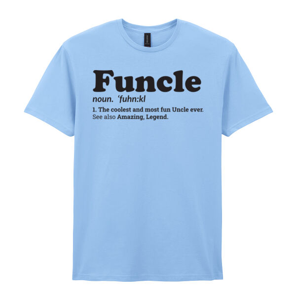 Funcle - Softstyle™ adult ringspun t-shirt Thumbnail