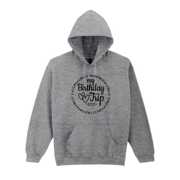 My Birthday Trip 2025 - Heavy Blend™ hooded sweatshirt Thumbnail