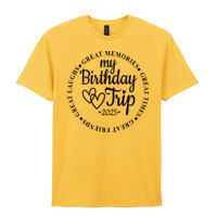 My Birthday Trip 2025 - Softstyle™ adult ringspun t-shirt Thumbnail