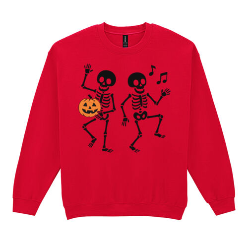 Halloween Dancing Skeleton - Heavy Blend™ adult crew neck sweatshirt Thumbnail