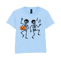 Halloween Dancing Skeleton - Softstyle™ youth ringspun t-shirt Thumbnail