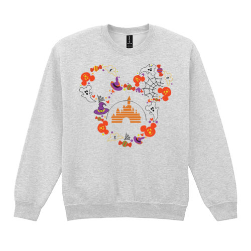Disney Halloween Mice face - Heavy Blend™ adult crew neck sweatshirt Thumbnail