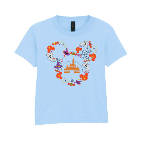 Disney Halloween Mice face - Softstyle™ youth ringspun t-shirt Thumbnail