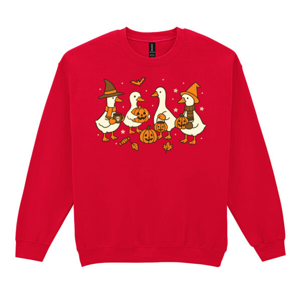 Halloween Duck - Heavy Blend™ adult crew neck sweatshirt Thumbnail